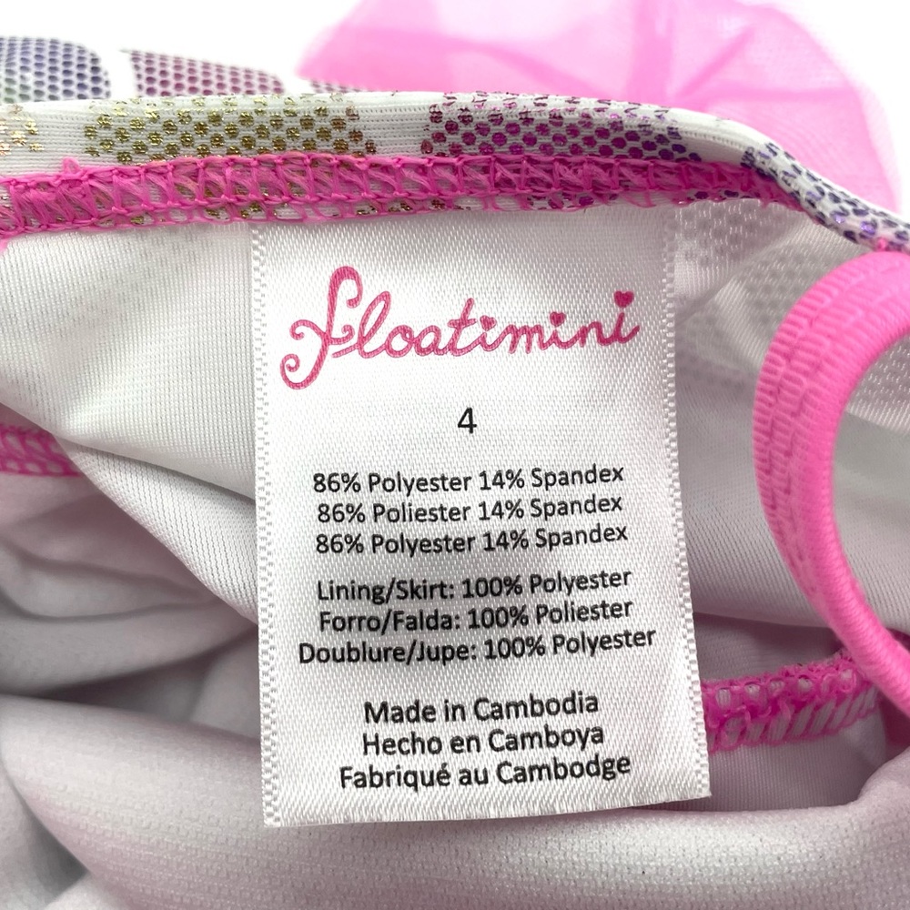 NWT Floatimini Ombré Mermaid One Piece Swimsuit in Pink 4 - Picture 10 of 10